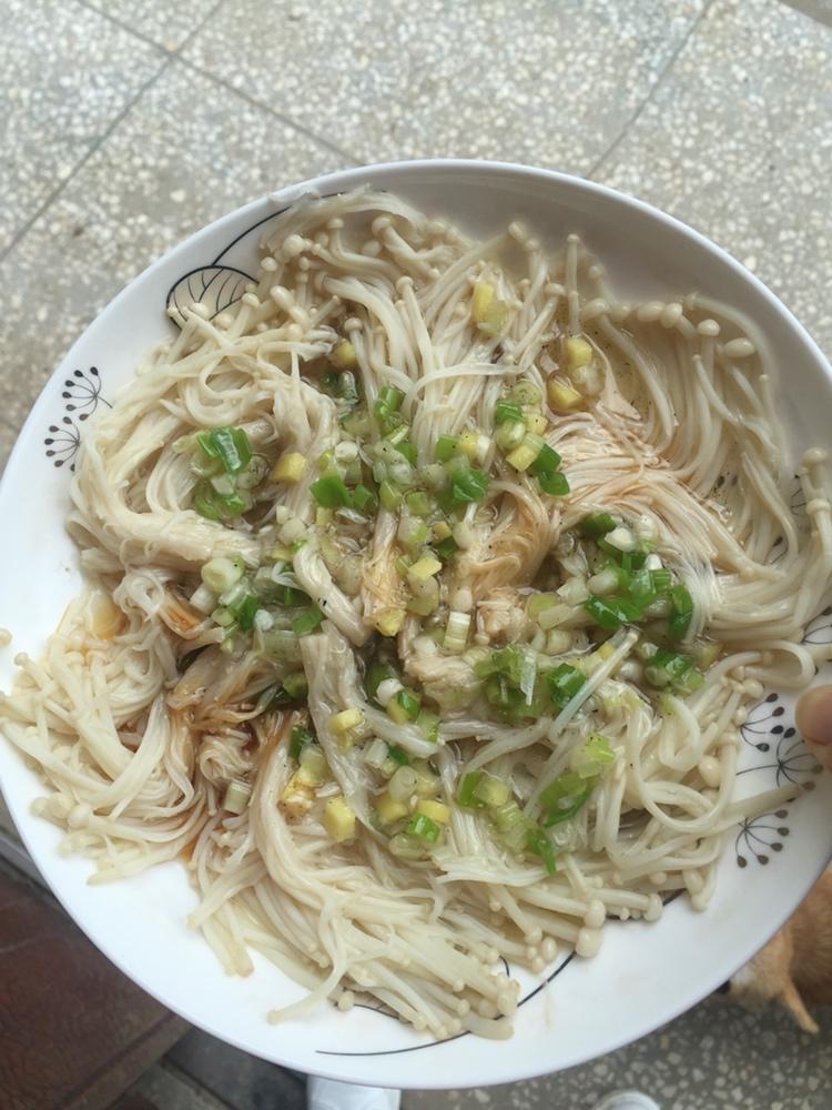 葱油蒸金针菇