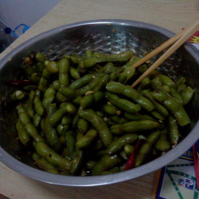 凉拌毛豆