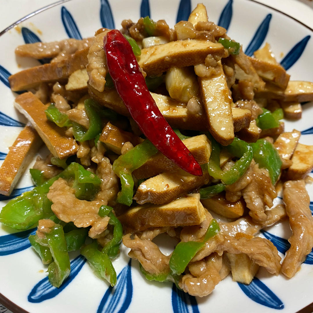 豆干炒肉丝