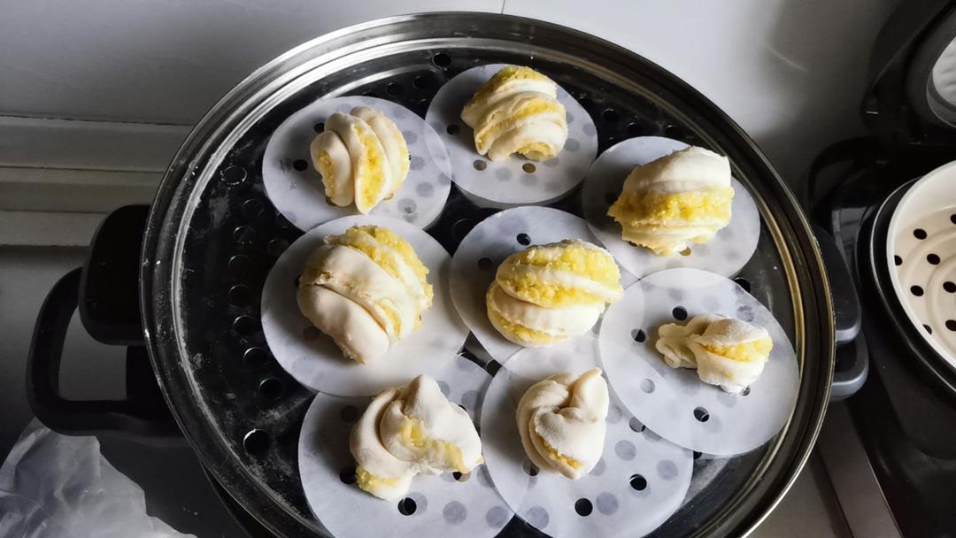 椰蓉花卷，无需发酵仅一次松弛就能无比松软！隔夜不变硬，比面包还好吃