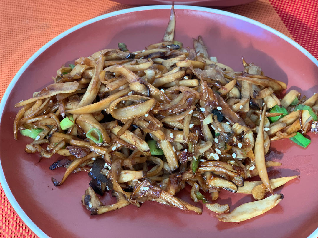 越嚼越香‼️比肉还要好吃👉干煸孜然杏鲍菇