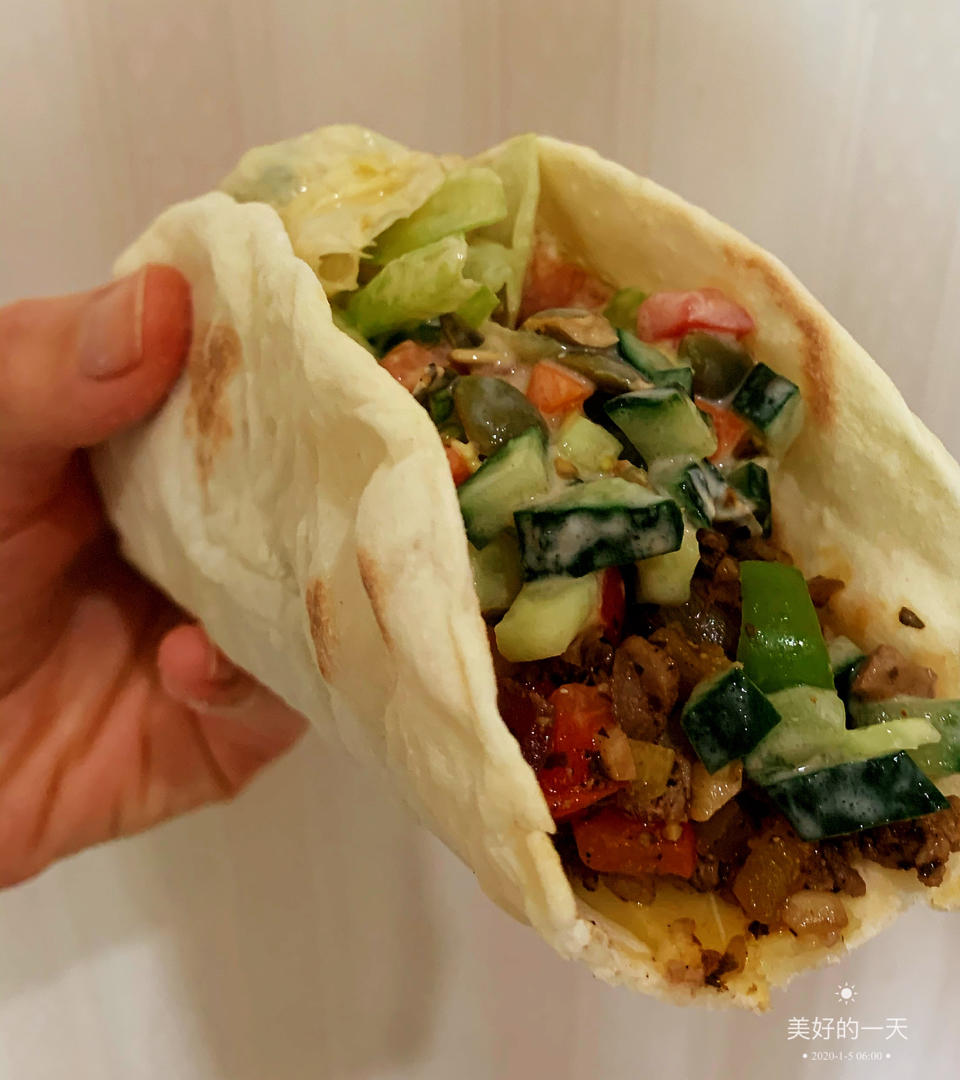 【taco墨西哥卷饼】简单易做的墨西哥卷饼软皮taco家庭版