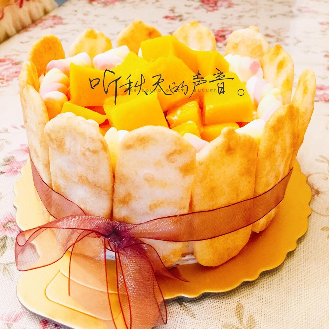 生日蛋糕教程【威化饼干围边】