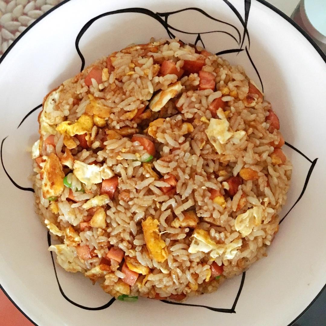 傻瓜版酱油炒饭