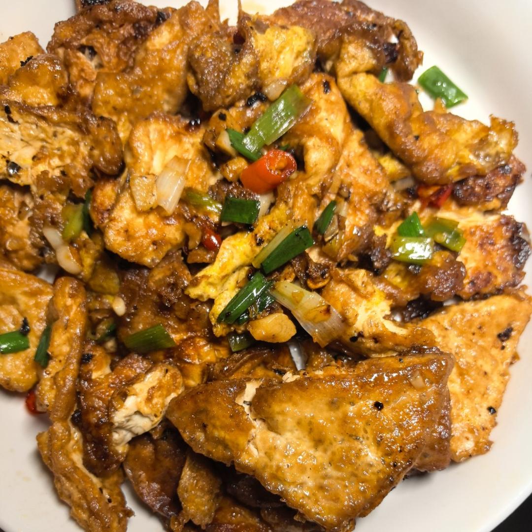 焖煎豆腐