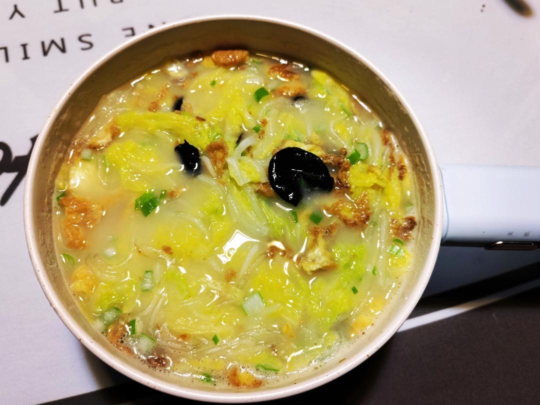 烂糊白菜鸡蛋汤