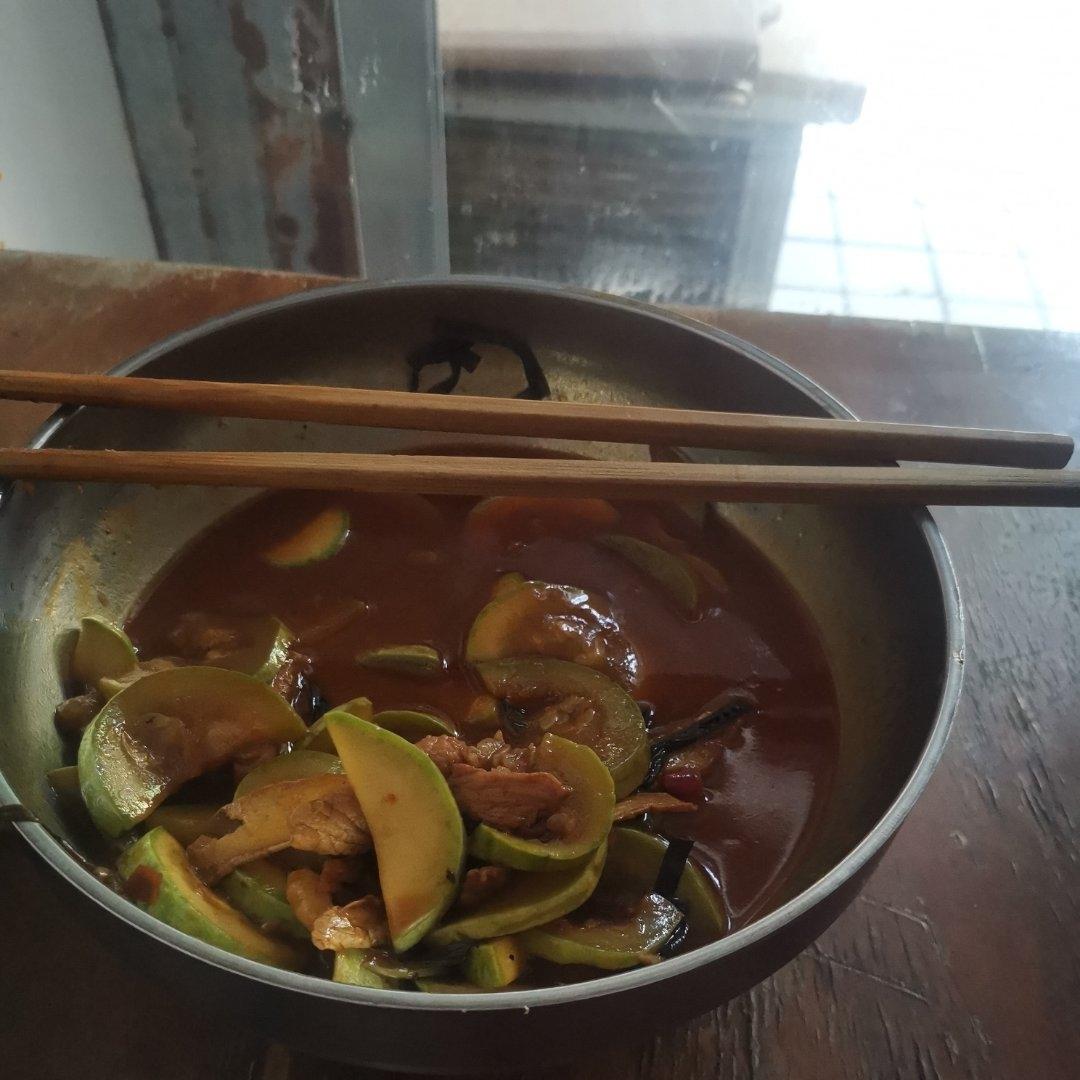 南瓜炒肉
