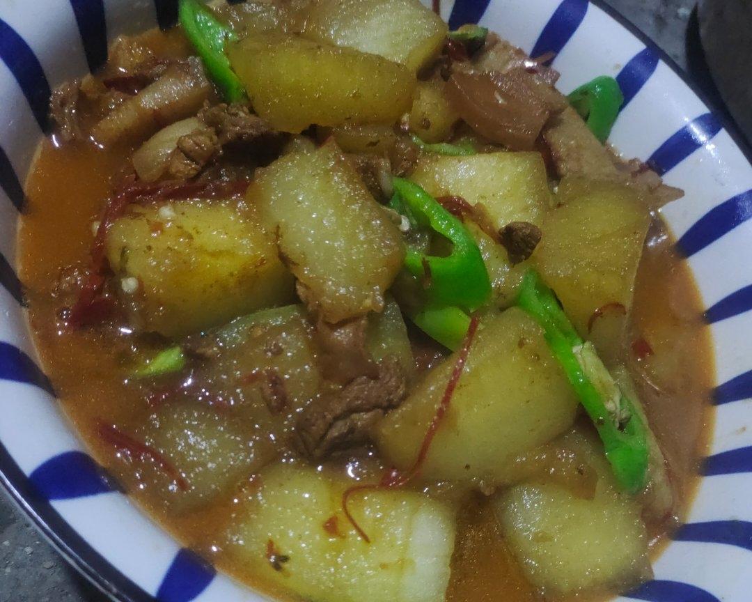冬瓜炖五花肉的做法