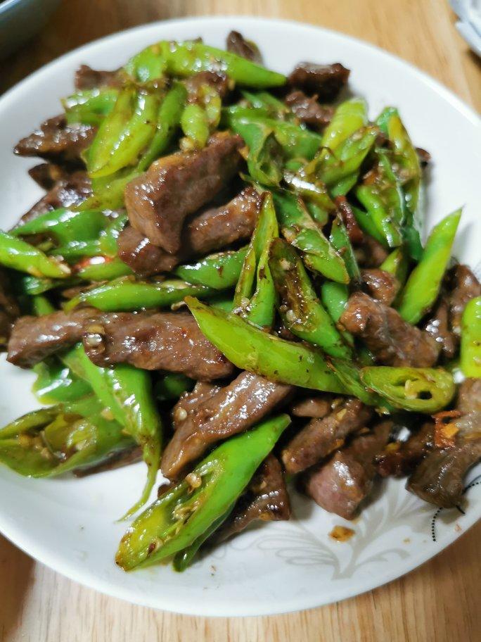 杭椒炒牛柳