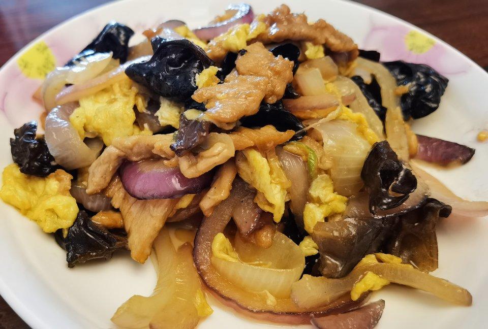 用水也可以滑肉——木须肉