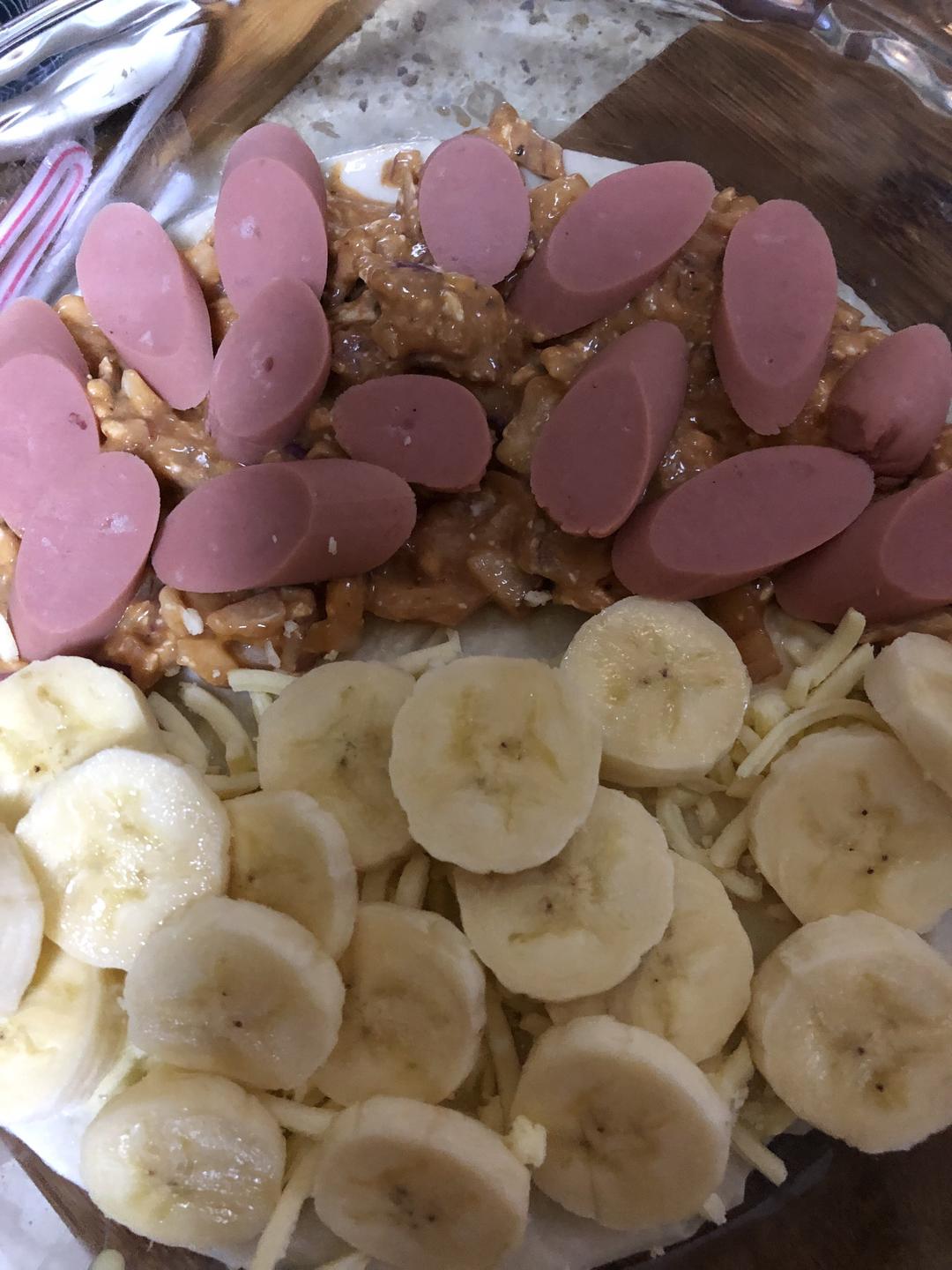 手抓饼版披萨双拼