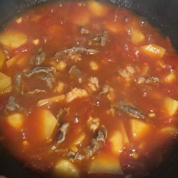 超开胃的番茄土豆肥牛汤‼️下米饭无敌了