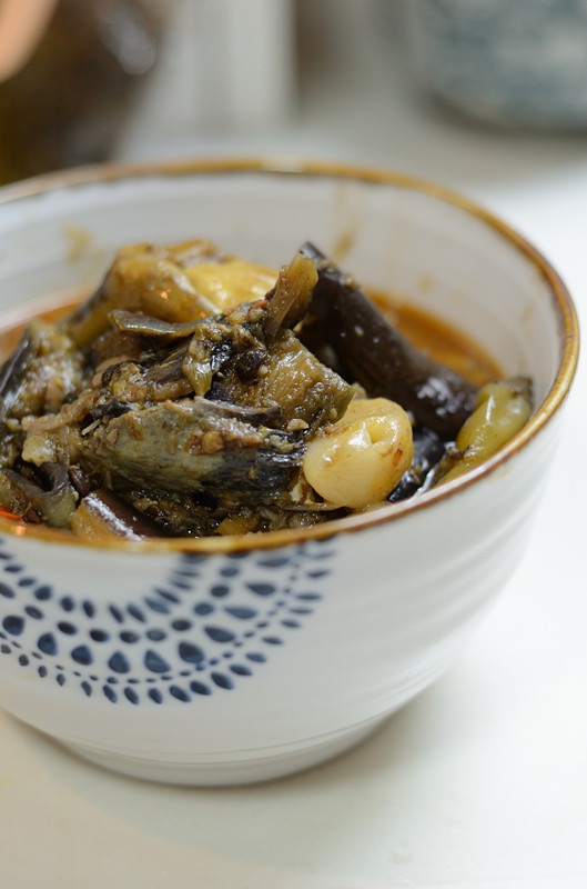 茄子焖鲶鱼
