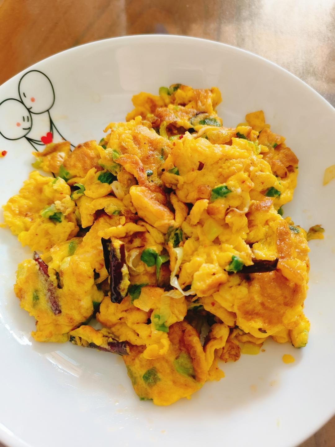 小葱炒笨鸡蛋【简单又下饭】