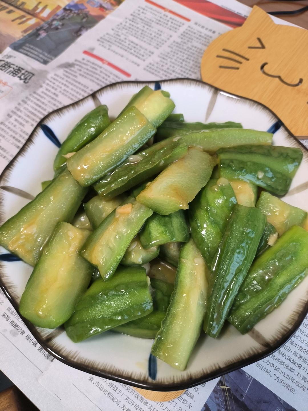 蒜香浓郁的蒜蓉丝瓜