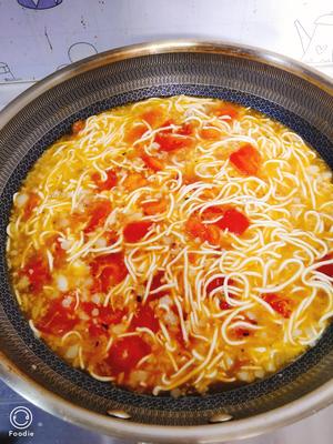 酸咸好滋味-西红柿肉末汤面的做法 步骤7
