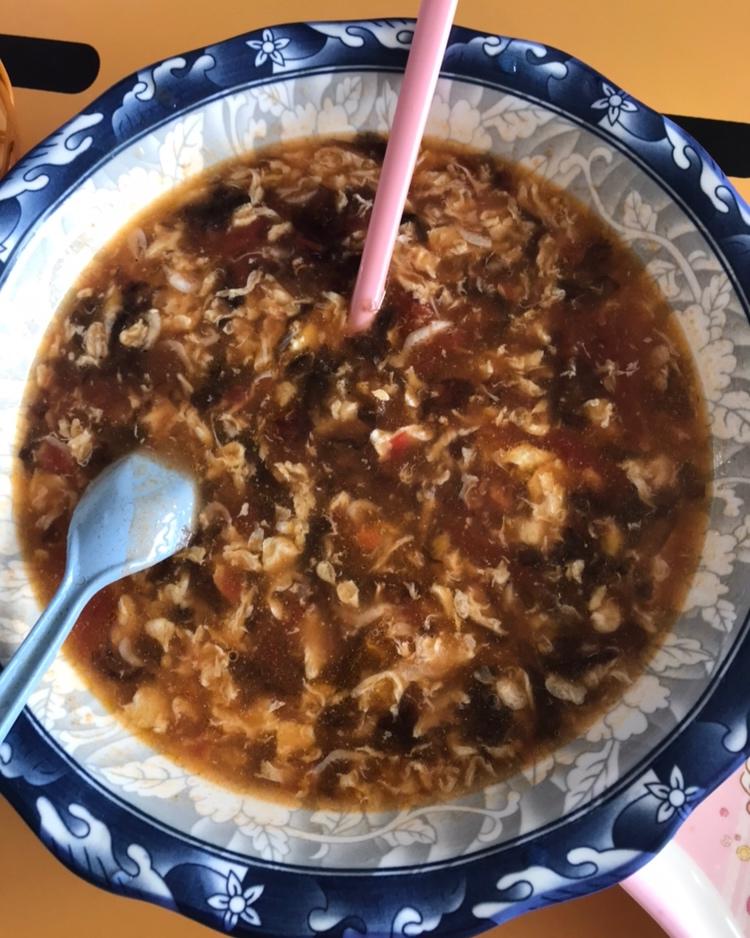 番茄虾皮紫菜蛋花汤