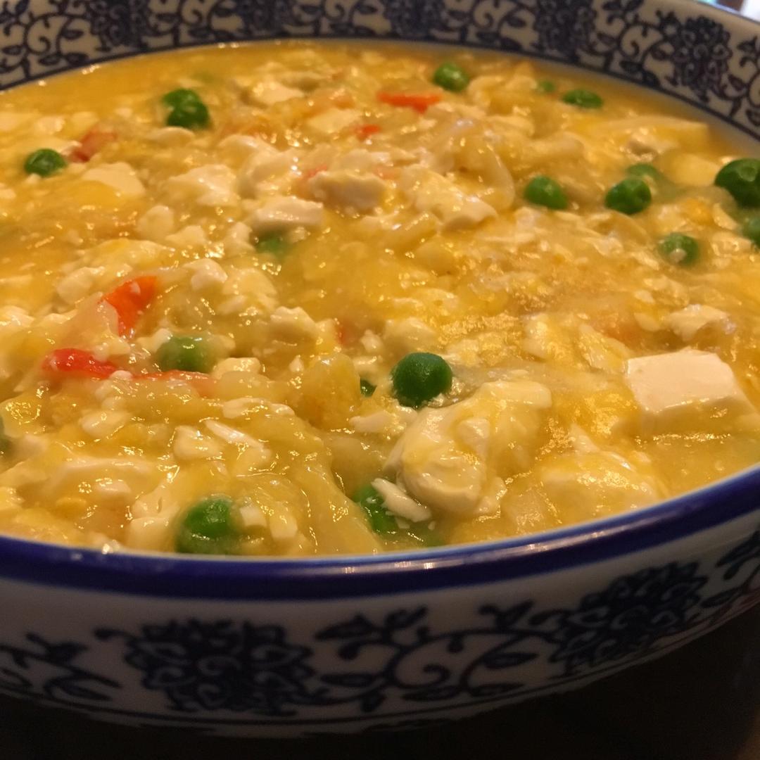 蟹黄豆腐（咸蛋黄版）