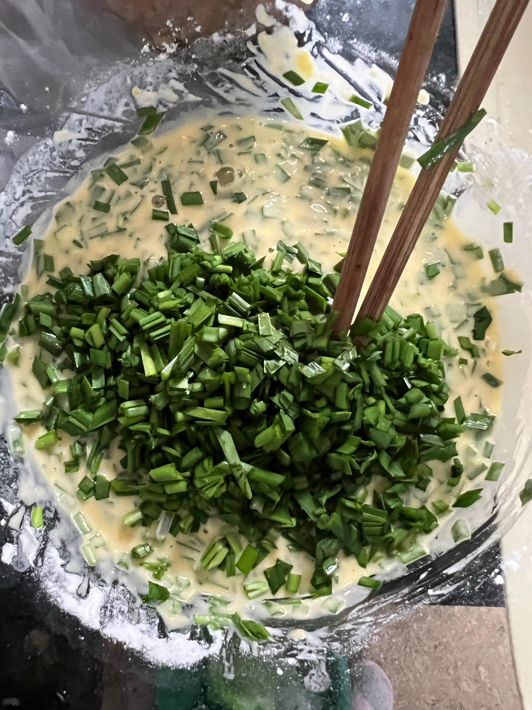 韭菜鸡蛋饼