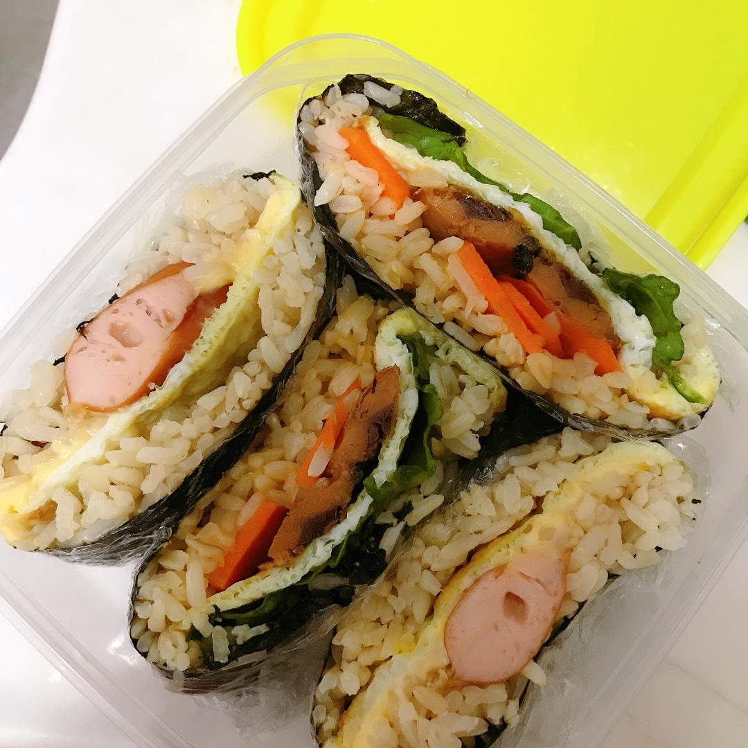 不用捏的饭团(おにぎらず)