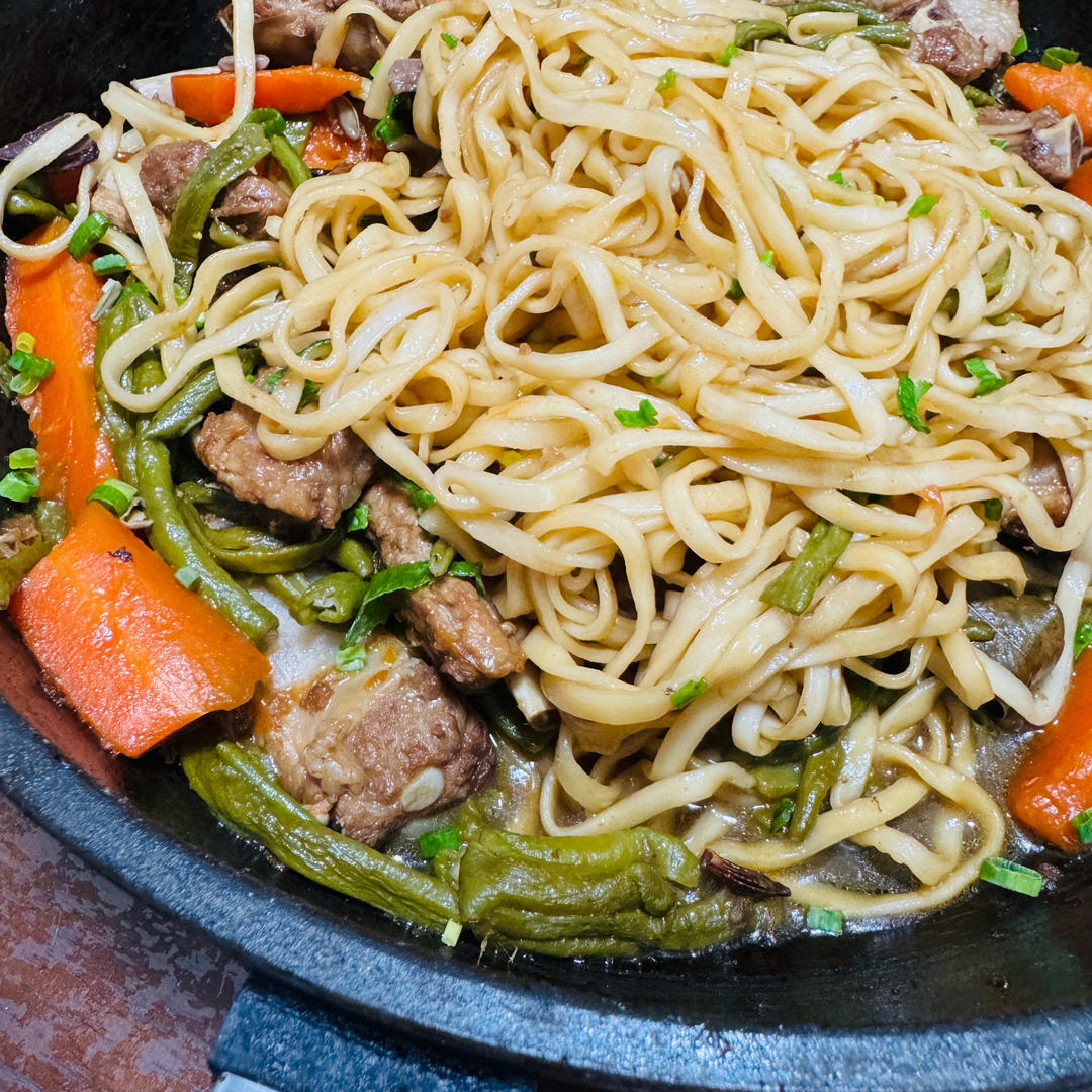 排骨豆角焖面