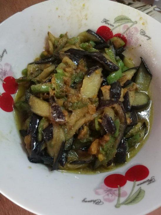 咸蛋黄烧茄子