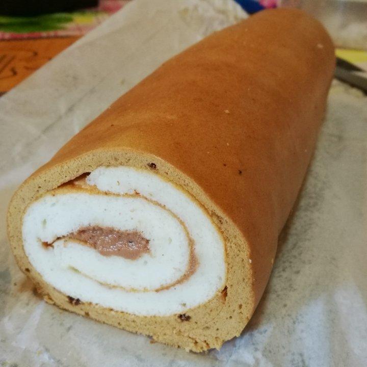 虎皮天使蛋糕卷（从此蛋白有了好去处）