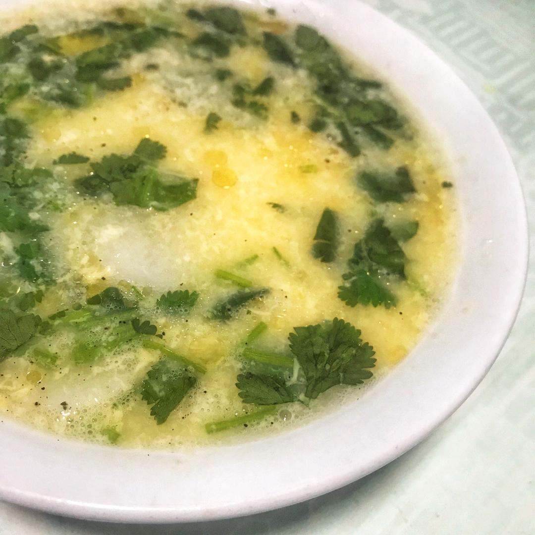 快手山药蛋花汤