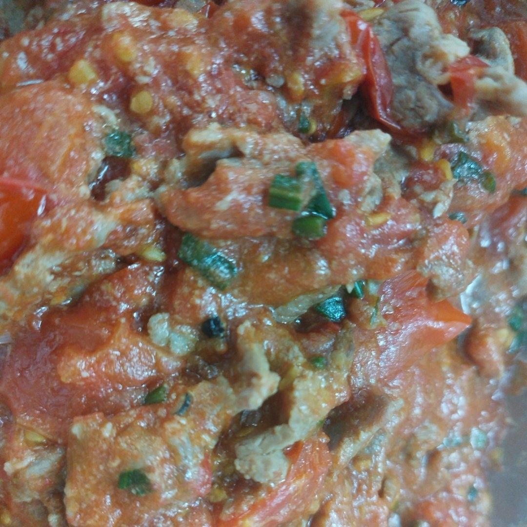 番茄炒牛肉（简单）