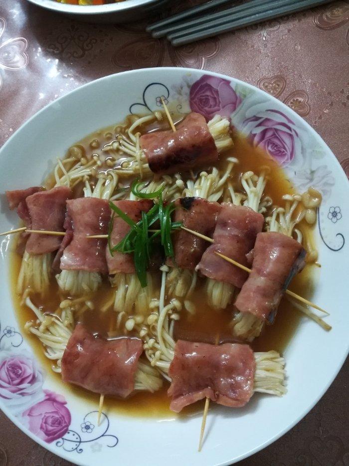 金针菇培根卷
