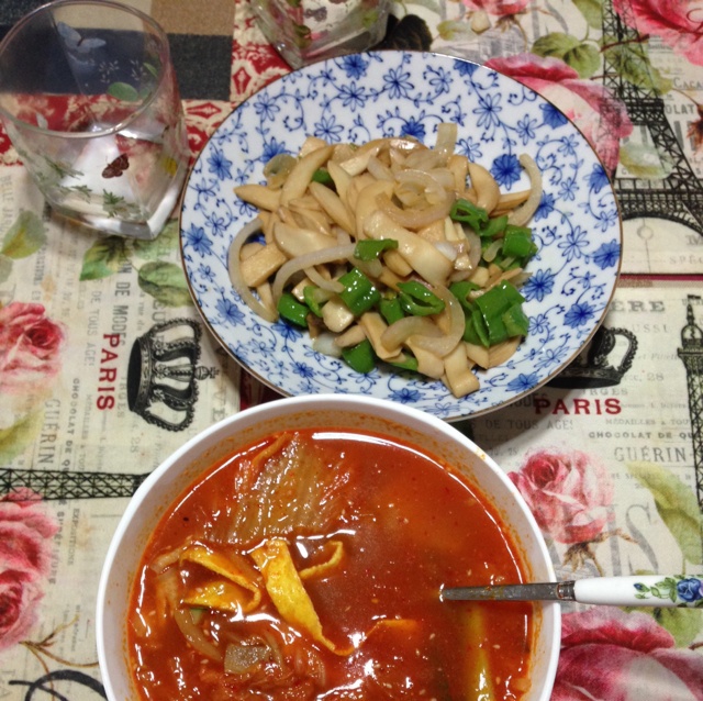 洋葱遇到杏鲍菇