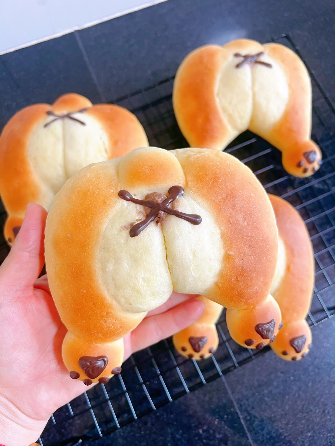 柯基臀面包的做法