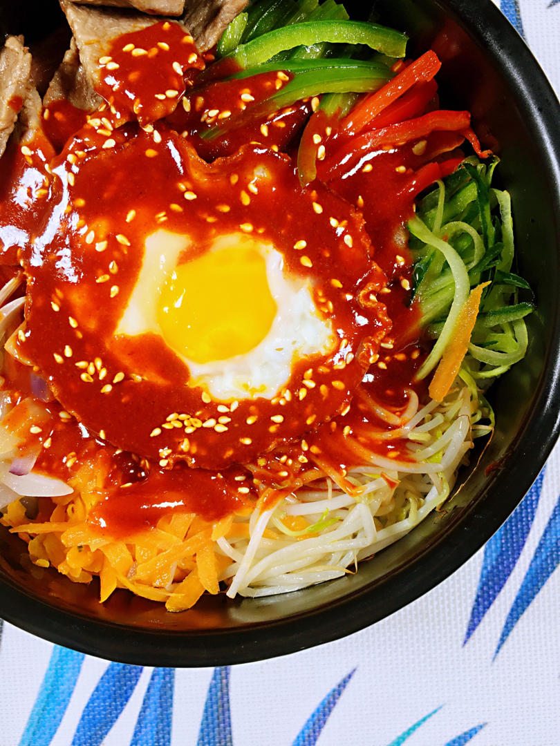 我就胖着玩玩做的韩式辣酱拌饭·附灵魂酱汁