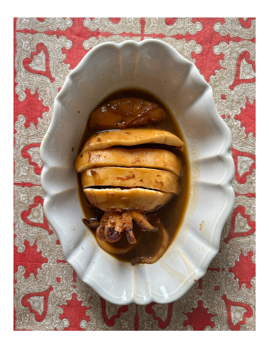 目鱼大烤（红烧墨鱼/卤乌贼）附超详细墨鱼清洗步骤