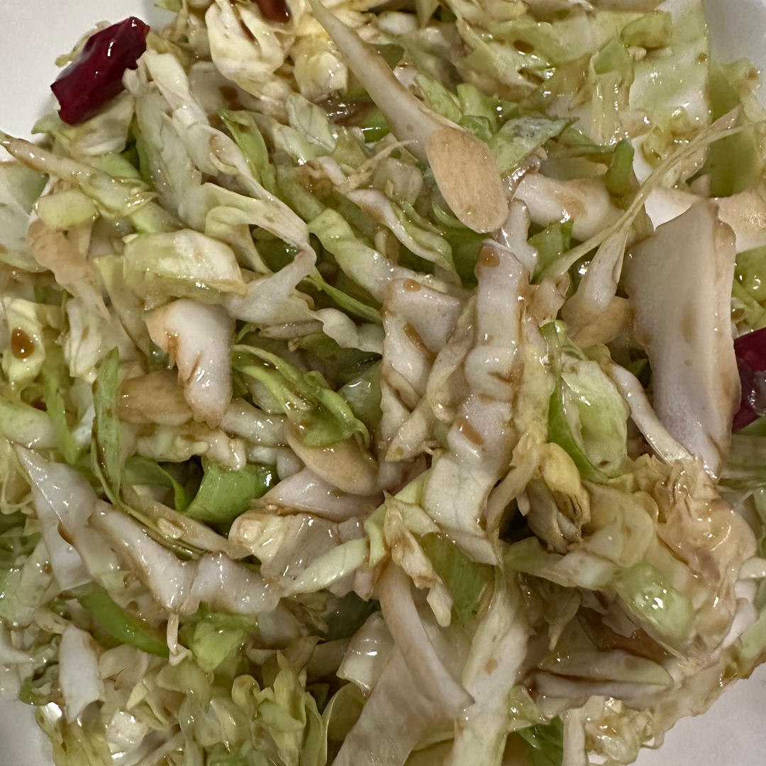 凉拌包菜丝（凉拌圆白菜丝）节能减排减肥餐