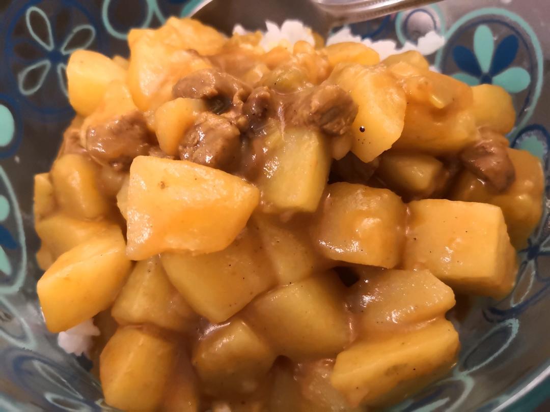 超简单—咖喱牛肉饭