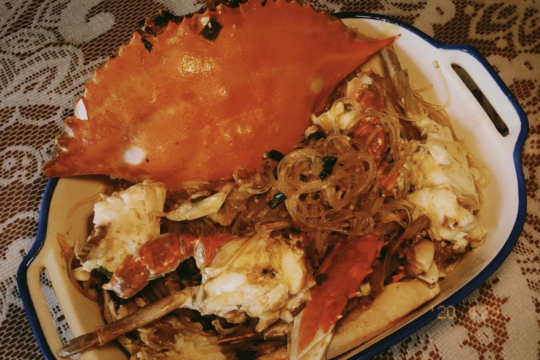 超鲜白蟹粉丝煲