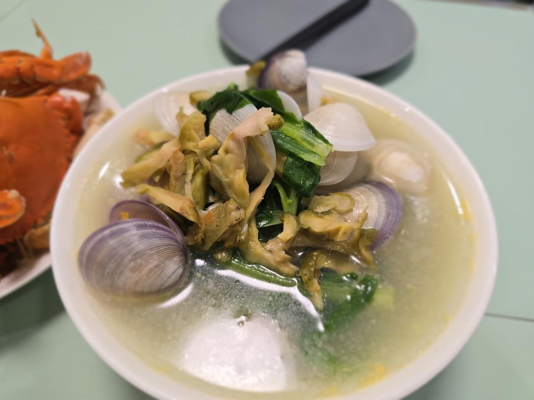 蛤蜊青菜汤