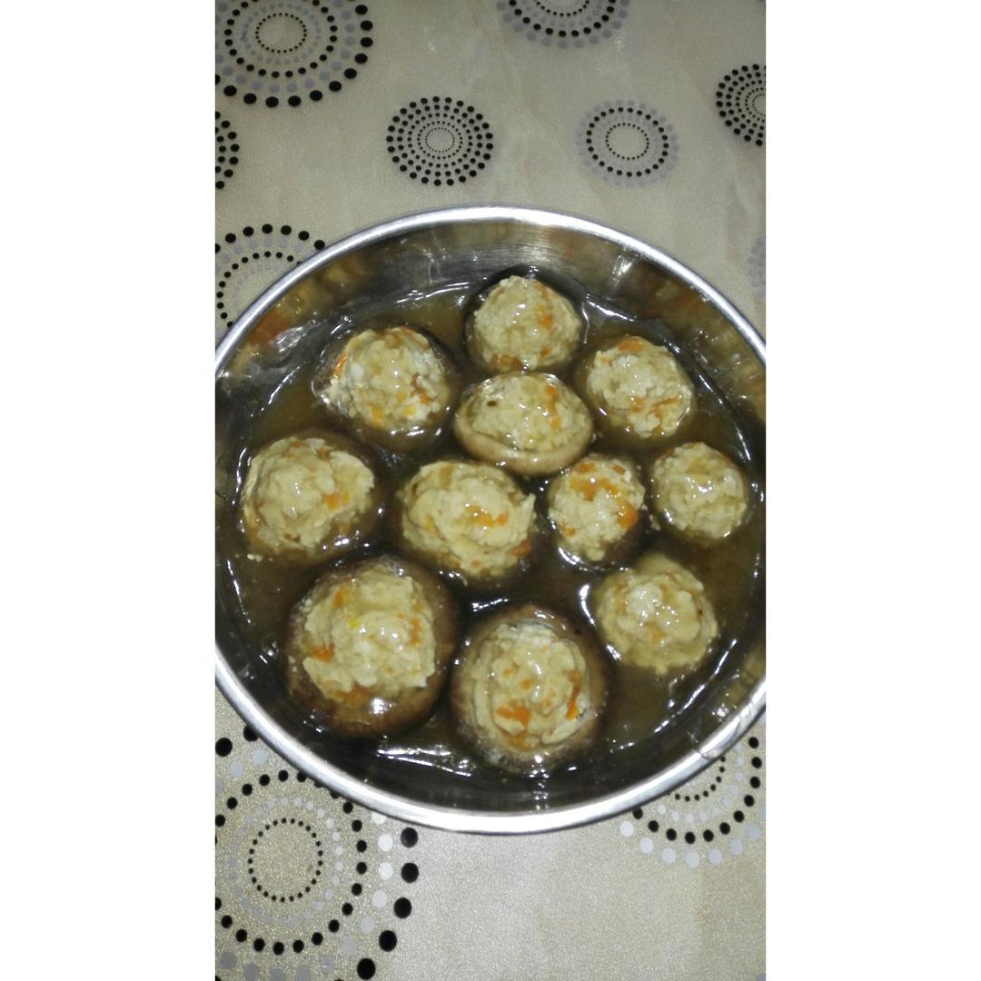 豆腐肉末酿香菇