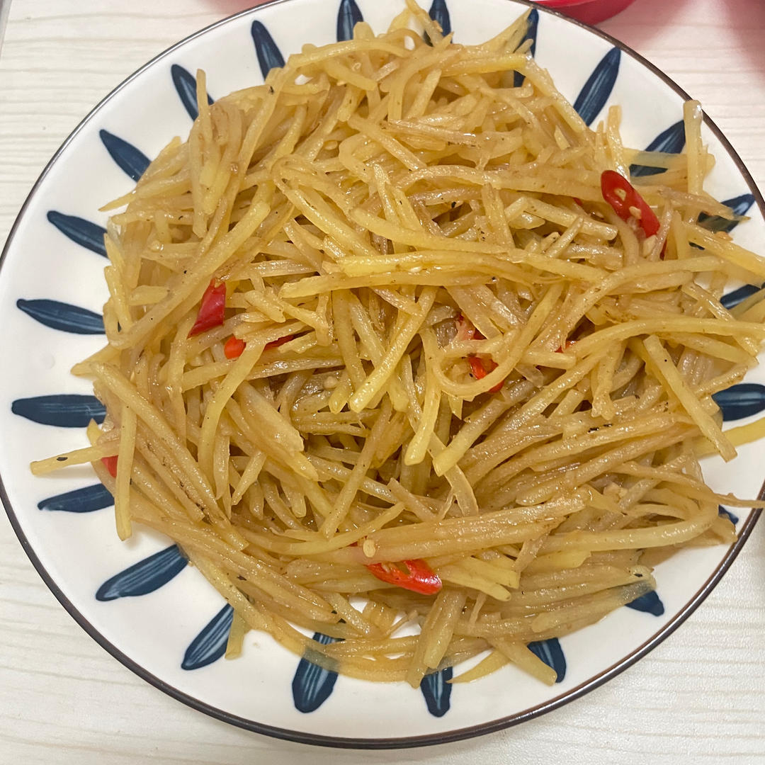 酸辣土豆丝的家常做法 超级下饭