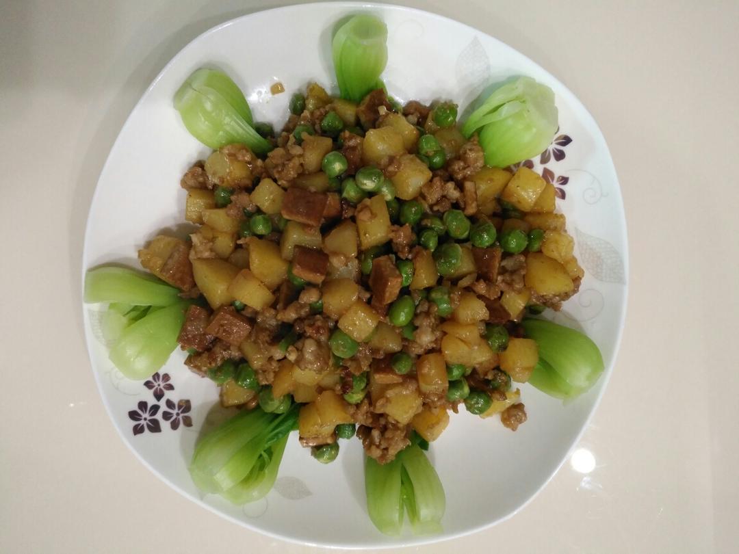 肉末炒三丁的做法