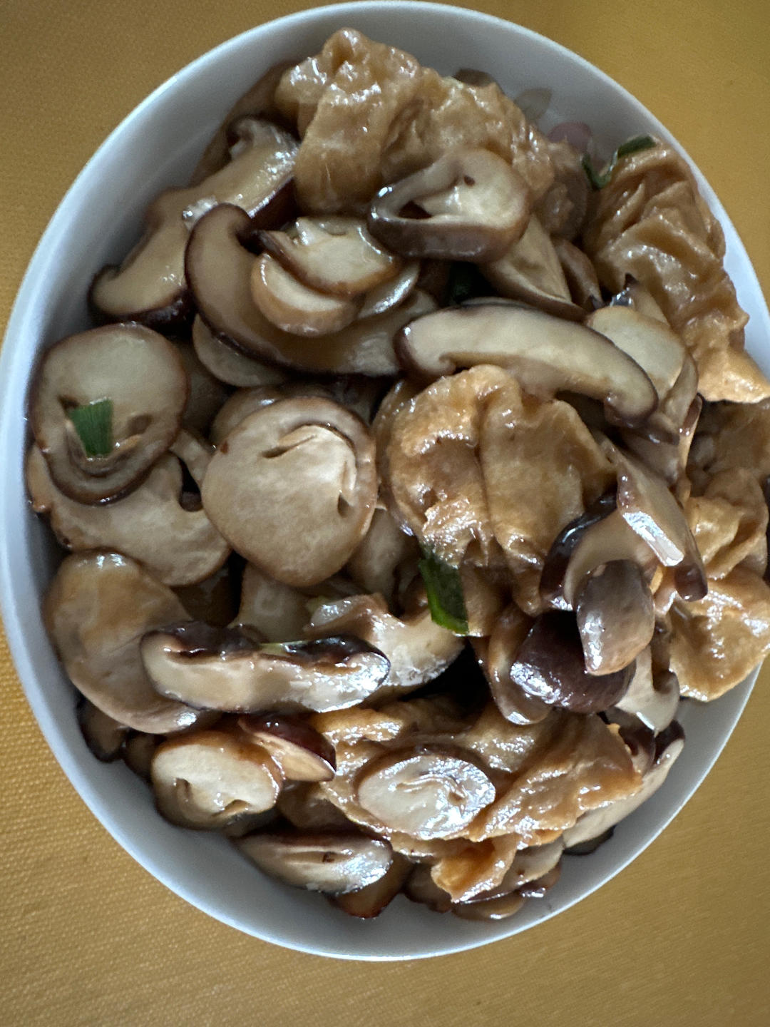 蚝油双菇油面筋