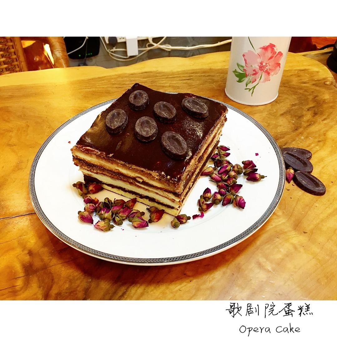 不是蛋黃是冷燐做的歌劇院蛋糕operacake