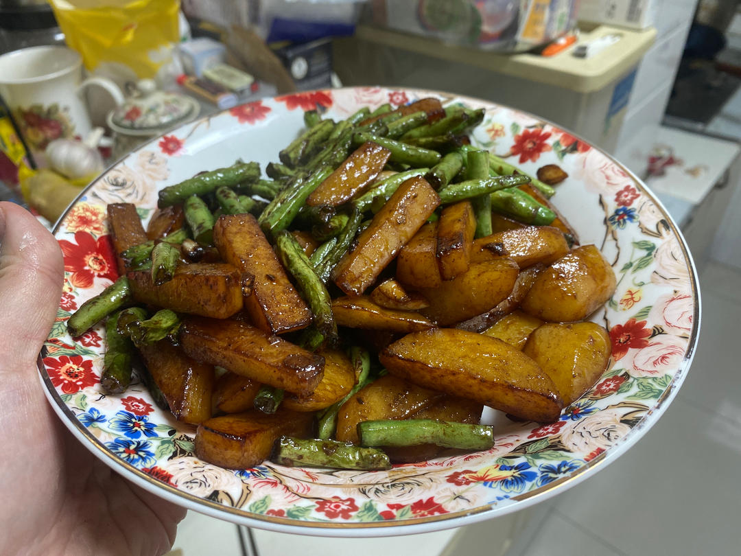 土豆烧豆角