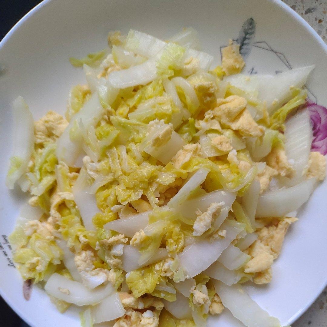 家常白菜炒鸡蛋
