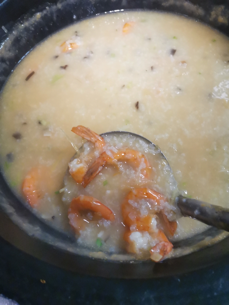 最正宗的潮汕海鲜粥-虾粥
