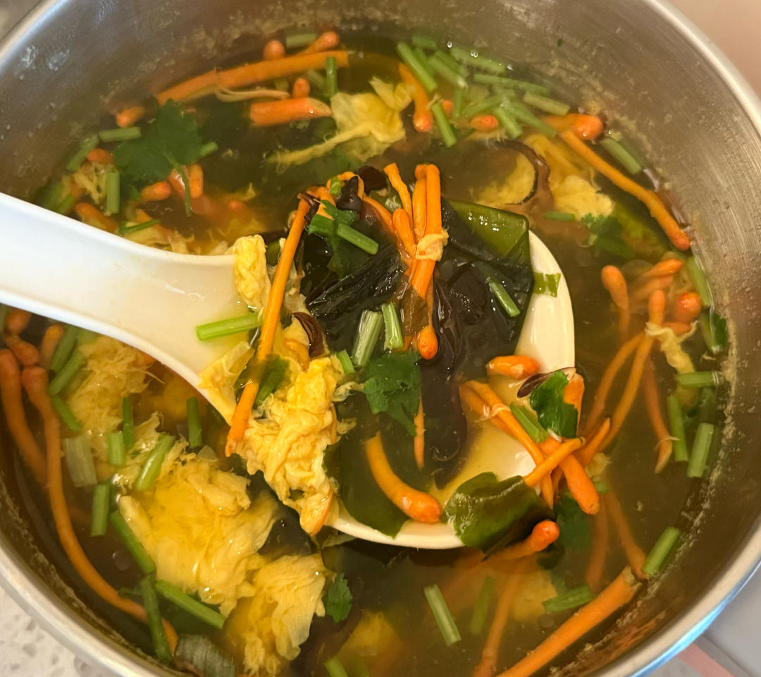 办公室虫草花鸡蛋汤的做法
