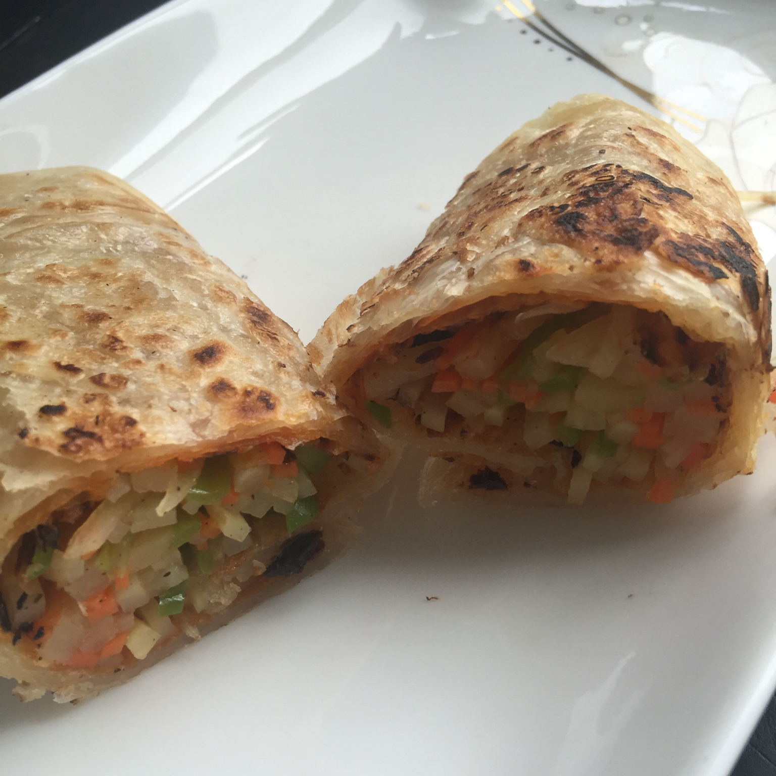 土豆丝鸡蛋卷饼