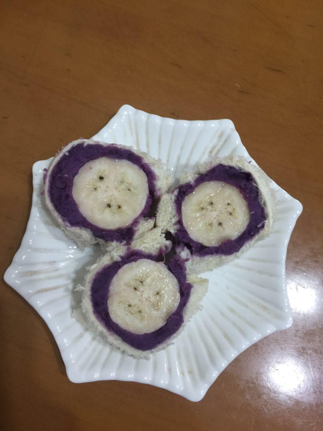 香蕉紫薯卷