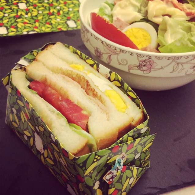 三明治纸盒折法